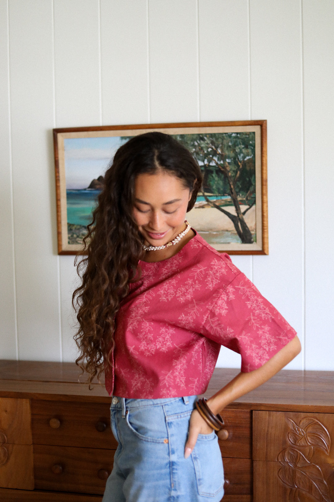 Miki Top in Honohono - Berry
