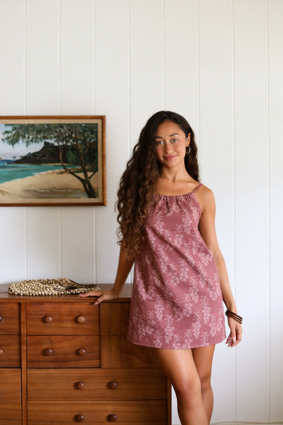 Ann Dress in Honohono - Cocoa