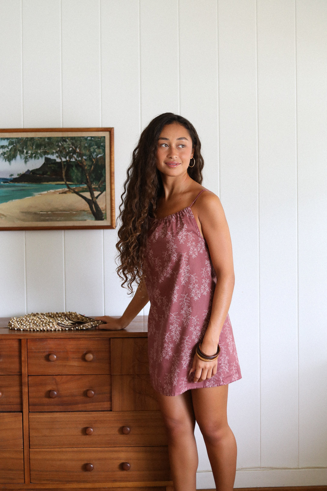 Ann Dress in Honohono - Cocoa