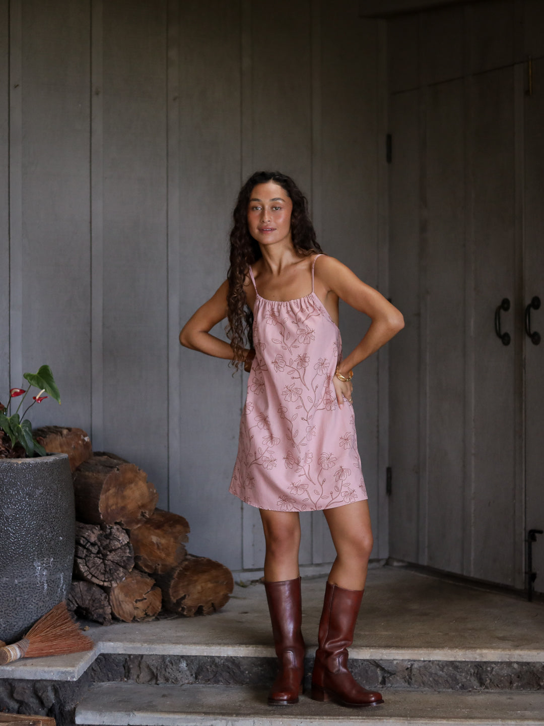 Ann Dress in Hibiscus Isle