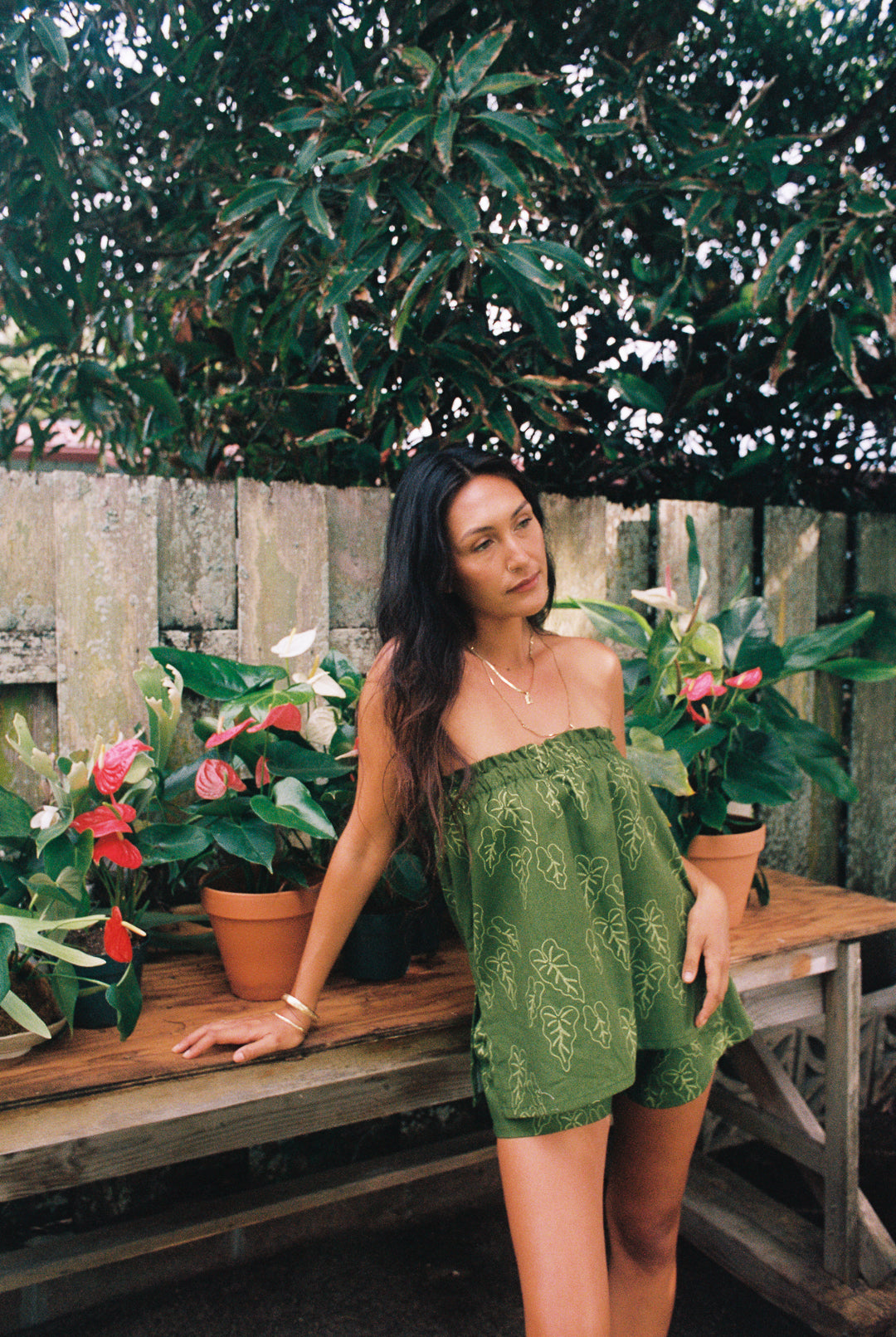 Ka'anohi Top in Kalo - Moss